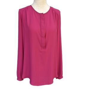 Loft Long Sleeve Button Front Blouse S